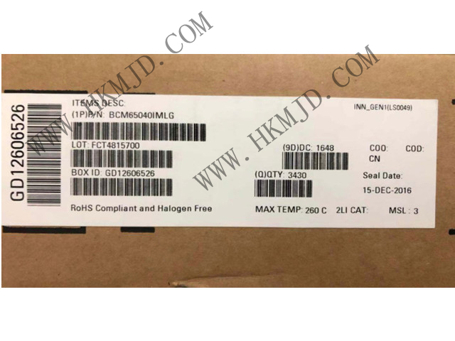 BROADCOM BCM65040 BCM65040IMLG 接口 - 驅(qū)動(dòng)器，接收器，收發(fā)器