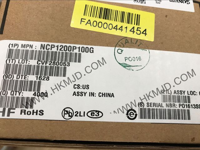 AC-DC電源轉(zhuǎn)換 NCP1200P100G 離線控制器 反激 拓?fù)?100kHz 8-PDIP