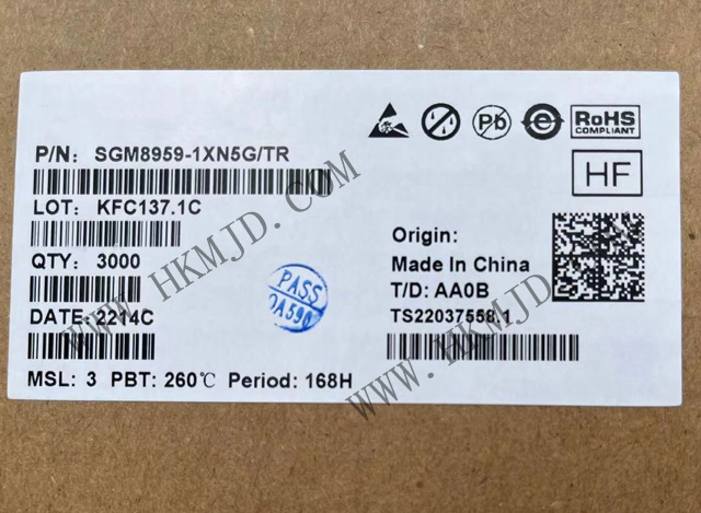 出售SGM8959-1XN5G 單 SGM8959-1 低VOS、低噪聲、高精度零漂移運(yùn)算放大器