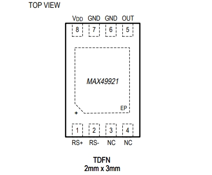 （Maxim/美信）MAX49921TATA/VY 具有出色擴展保護能力的單向汽車電流檢測放大器IC