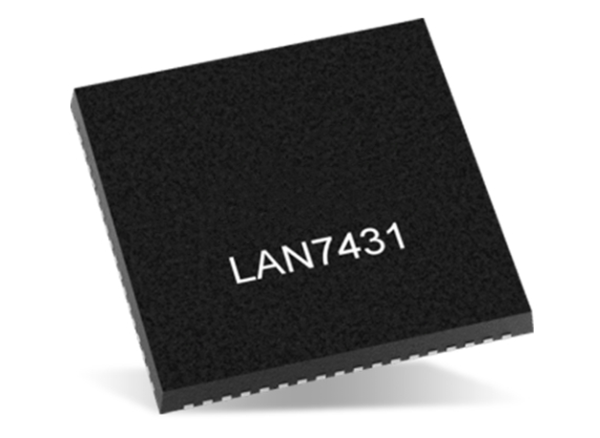 可提供4個LED，LAN7431-V/YXX PCIe 3.1轉(zhuǎn)10/100/1000Mbps以太網(wǎng)橋接器