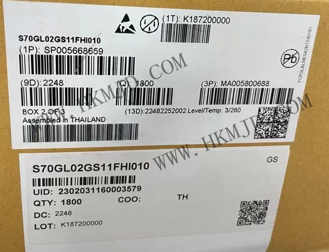 供應(yīng)NOR閃存 S70GL02GS11FHI010 存儲器 IC 2Gb 并聯(lián) 110 ns 64-FBGA