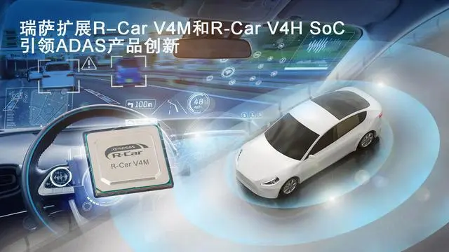 瑞薩推出高能效第四代R-Car車用SoC—R-Car V4M系列，引領ADAS產(chǎn)品創(chuàng)新